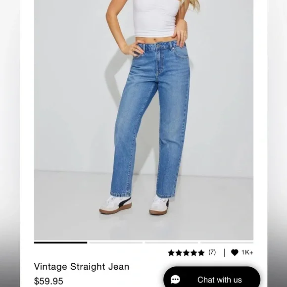 Garage Vintage Straight Jeans - Picture 2 of 3